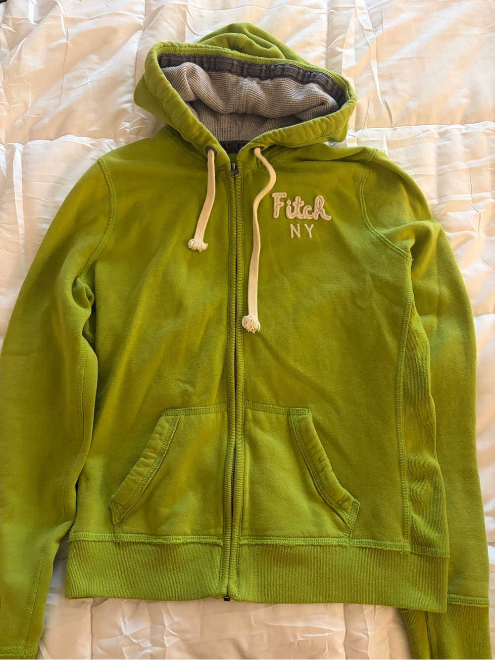 Kids Green Zip-Up Hoodie Jacket